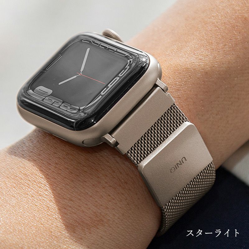 Apple Watch バンド ステンレス 金属 おしゃれ 46mm 45mm 44mm 42mm 41mm 40mm 38mm アップルウォッチ ベルト メンズ 男性 ブランド
