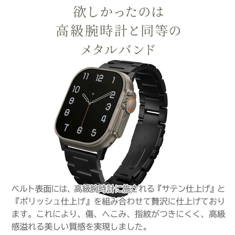 apple watch バンド ステンレス おしゃれ 49mm 46mm 45mm 44mm 42mm アップルウォッチ ベルト メンズ ビジネス フォーマル ブランド