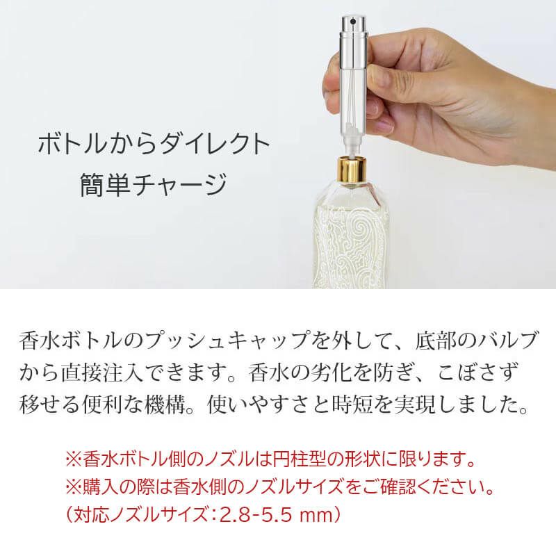 アトマイザー トラヴァーロ TRAVALO New CLASSIC Set 香水 詰め替えチャージ 簡単スプレー 5ml スリム香水 携帯持ち運び