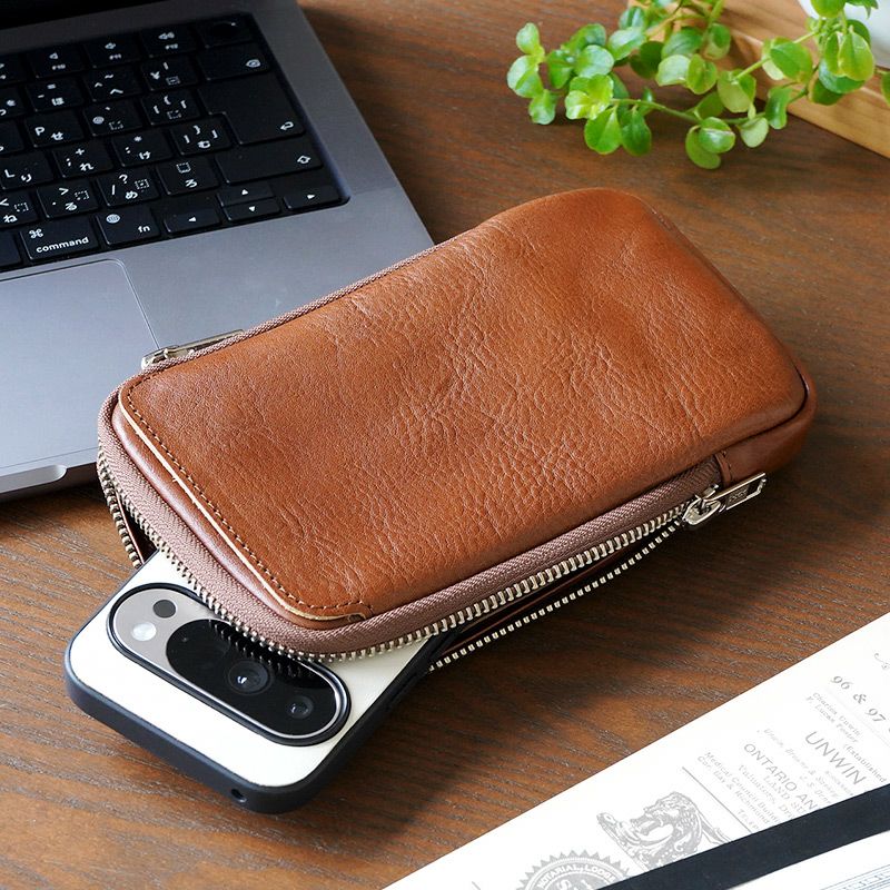 イタリアンレザー】マルチポーチ / マルチケース 本革 DUCT マルチ