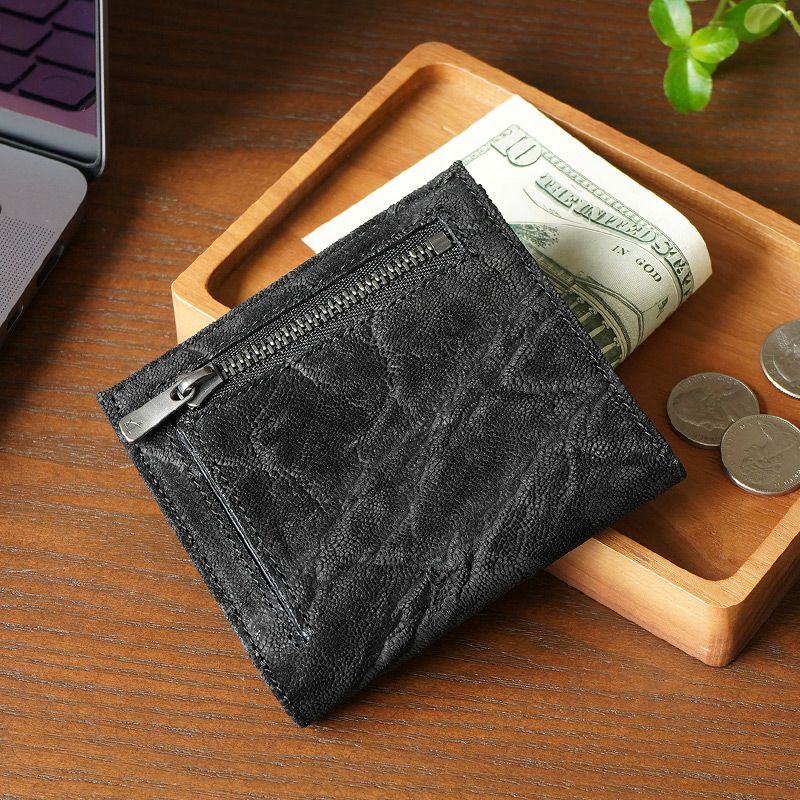 おしゃれなメンズにおすすめ【象革】二つ折り財布！