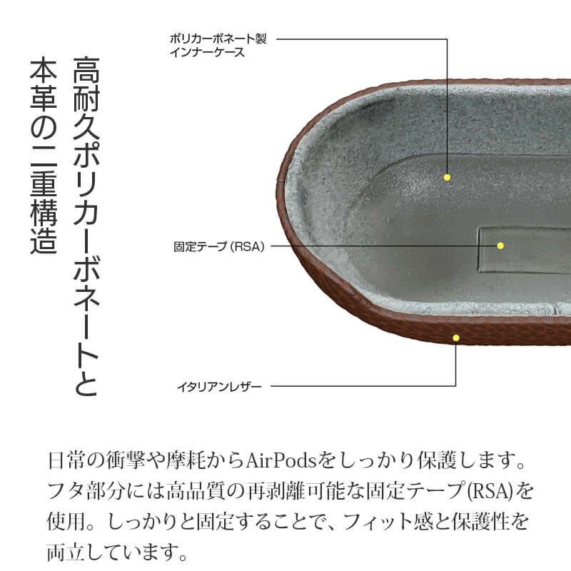 AirPods Pro 3 ケース Airpods 4 ケース エアーポッズ カバー AirPods Case 本革製 イタリアン レザー 保護ケース イヤホン エアポッズ