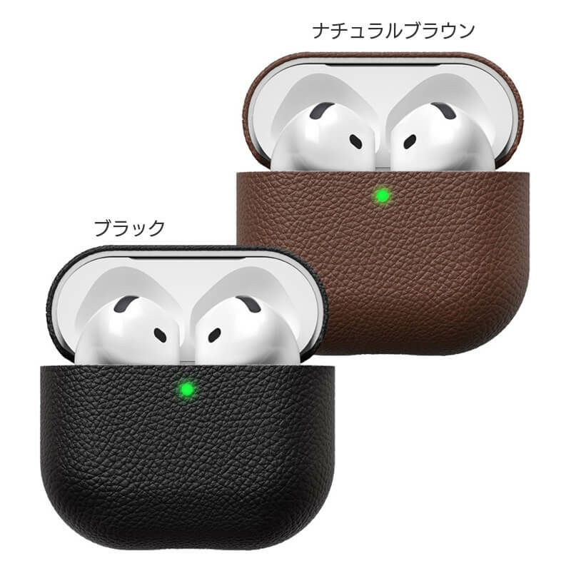 AirPods Pro 3 ケース Airpods 4 ケース エアーポッズ カバー AirPods Case 本革製 イタリアン レザー 保護ケース イヤホン エアポッズ